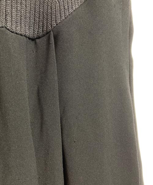 FOXEY NEWYORK（フォクシーニューヨーク）FOXEY NEWYORK (フォクシーニューヨーク) ニットコンビワンピース ブラック サイズ:38の古着・服飾アイテム