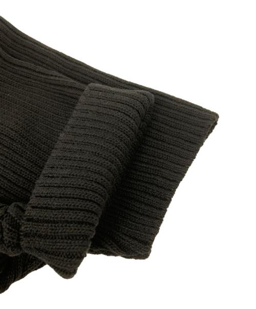 FOXEY NEWYORK（フォクシーニューヨーク）FOXEY NEWYORK (フォクシーニューヨーク) ニットコンビワンピース ブラック サイズ:38の古着・服飾アイテム