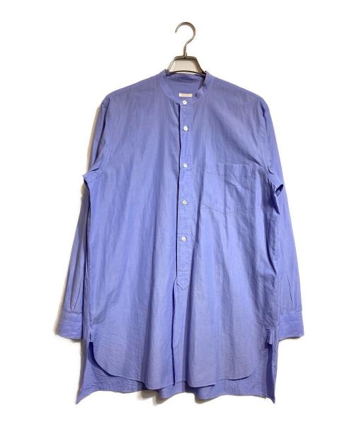 COMOLI（コモリ）COMOLI (コモリ) バンドカラーシャツ ブルー サイズ:2の古着・服飾アイテム