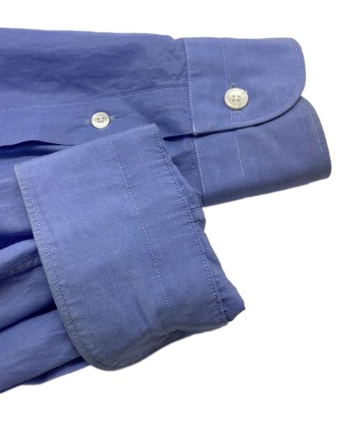 COMOLI（コモリ）COMOLI (コモリ) バンドカラーシャツ ブルー サイズ:2の古着・服飾アイテム