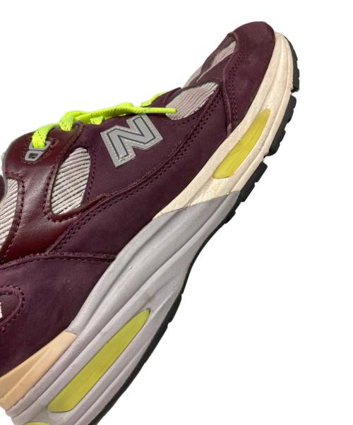 NEW BALANCE（ニューバランス）NEW BALANCE (ニューバランス) Patta (パタ) 991V2 ローカットスニーカー ボルドー×グレー サイズ:US7 1/2の古着・服飾アイテム