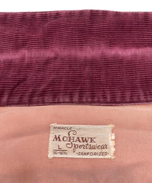 MOHAWK SPORTSWEAR（モホーク スポーツウェア）MOHAWK SPORTSWEAR (モホーク スポーツウェア) ヴィンテージコーデュロイシャツ ワインレッド サイズ:L 16-16 1/2の古着・服飾アイテム