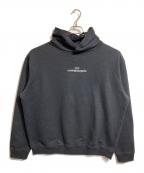 Maison Margielaメゾンマルジェラ）の古着「プルオーバー ロゴ スウェットパーカー」｜ブラック