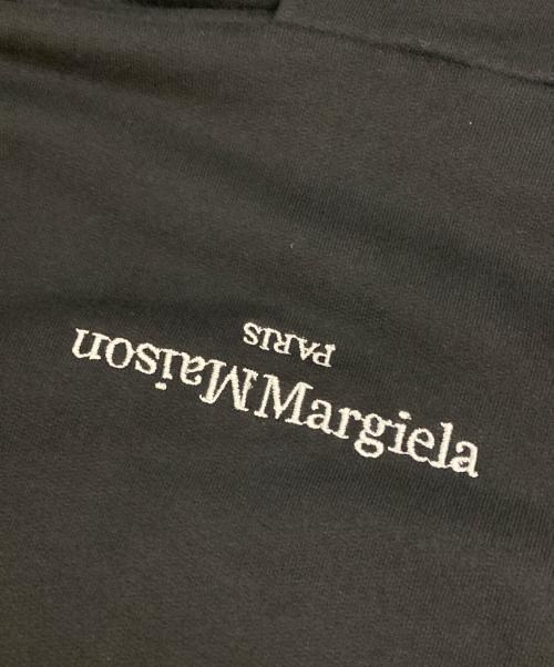 Maison Margiela（メゾンマルジェラ）Maison Margiela (メゾンマルジェラ) プルオーバー ロゴ スウェットパーカー ブラック サイズ:46の古着・服飾アイテム