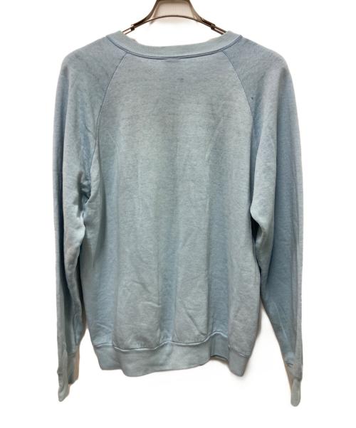 USED（ユーズド）USED (ユーズド) ヴィンテージプリントラグランスウェット スカイブルー サイズ:-の古着・服飾アイテム