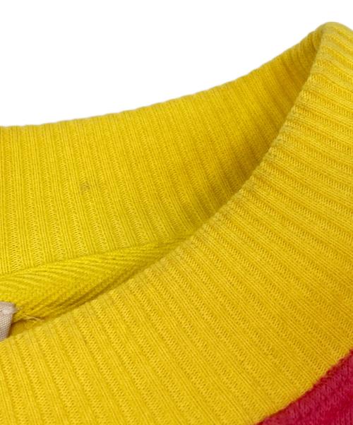 CELINE（セリーヌ）CELINE (セリーヌ) バイカラースウェット ピンク×イエロー サイズ:Sの古着・服飾アイテム