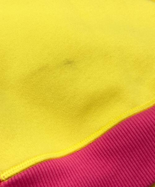 CELINE（セリーヌ）CELINE (セリーヌ) バイカラースウェット ピンク×イエロー サイズ:Sの古着・服飾アイテム