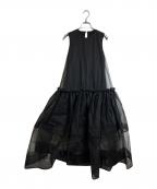 cygneシーニュ）の古着「チュールワンピース」｜ブラック