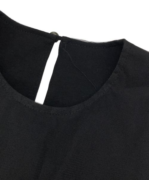 cygne（シーニュ）cygne (シーニュ) チュールワンピース ブラック サイズ:0Tの古着・服飾アイテム