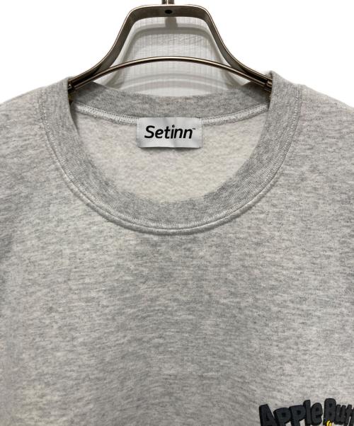 SETINN（セットイン）SETINN (セットイン) APPLE BUTTER STORE (アップルバターストア) 裏起毛スウェット グレー サイズ:XLの古着・服飾アイテム
