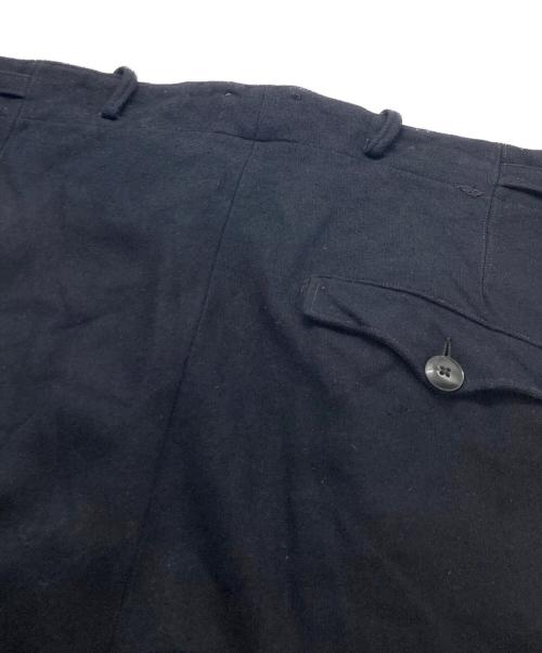 Impraaniert（インプラアニエルト）Impraaniert (インプラアニエルト) ヴィンテージウールテーパードパンツ ネイビー サイズ:50の古着・服飾アイテム