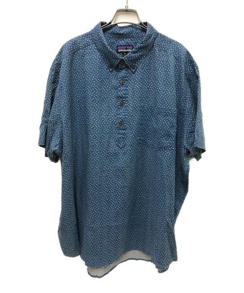 Patagonia（パタゴニア）Patagonia (パタゴニア) Back Step Pullover Shirt ブルー×ホワイト サイズ:XXLの古着・服飾アイテム