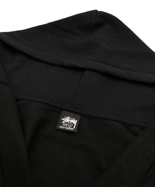 stussy（ステューシー）stussy (ステューシー) 8ボールロゴプリントジップパーカー ブラック サイズ:Lの古着・服飾アイテム