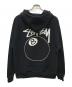 stussy (ステューシー) 8ボールロゴプリントジップパーカー ブラック サイズ:L：15000円
