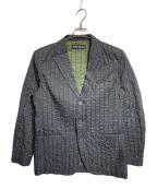 ISSEY MIYAKEイッセイミヤケ）の古着「ナイロン刺し子テーラードジャケット」｜ブラック