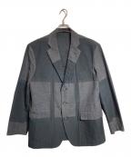 ISSEY MIYAKEイッセイミヤケ）の古着「刺し子テーラードジャケット」｜ブラック