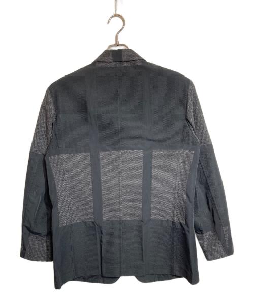 ISSEY MIYAKE（イッセイミヤケ）ISSEY MIYAKE (イッセイミヤケ) 刺し子テーラードジャケット ブラック サイズ:３の古着・服飾アイテム