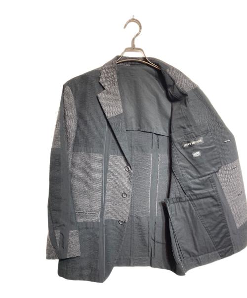 ISSEY MIYAKE（イッセイミヤケ）ISSEY MIYAKE (イッセイミヤケ) 刺し子テーラードジャケット ブラック サイズ:３の古着・服飾アイテム