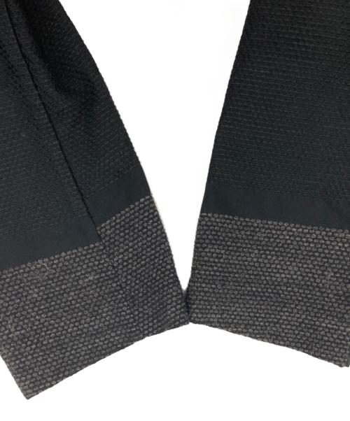 ISSEY MIYAKE（イッセイミヤケ）ISSEY MIYAKE (イッセイミヤケ) 刺し子テーラードジャケット ブラック サイズ:３の古着・服飾アイテム