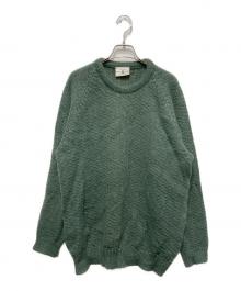 swaledale woollens（スウェールデールウールンズ）の古着「ウールニット」｜グリーン