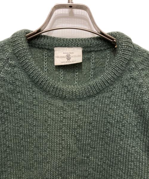 swaledale woollens（スウェールデールウールンズ）swaledale woollens (スウェールデールウールンズ) ウールニット グリーン サイズ:Lの古着・服飾アイテム