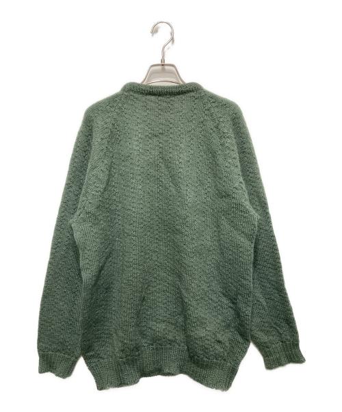swaledale woollens（スウェールデールウールンズ）swaledale woollens (スウェールデールウールンズ) ウールニット グリーン サイズ:Lの古着・服飾アイテム
