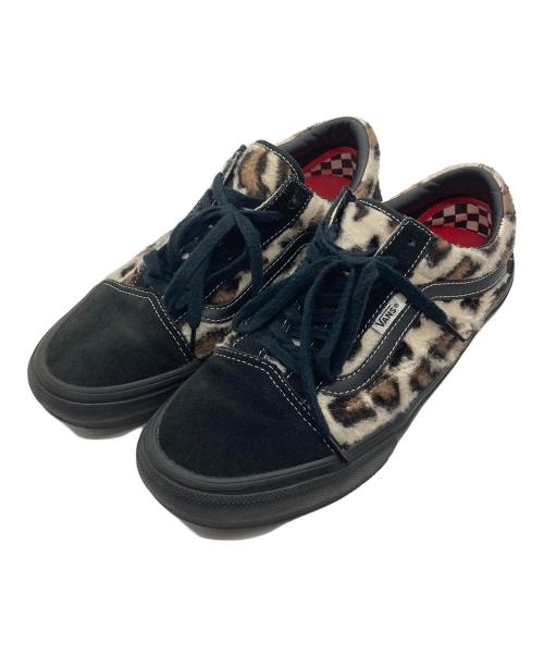 VANS（ヴァンズ）VANS (バンズ) SUPREME (シュプリーム) Leopard Old Skool ブラック×ブラウン サイズ:26.5の古着・服飾アイテム