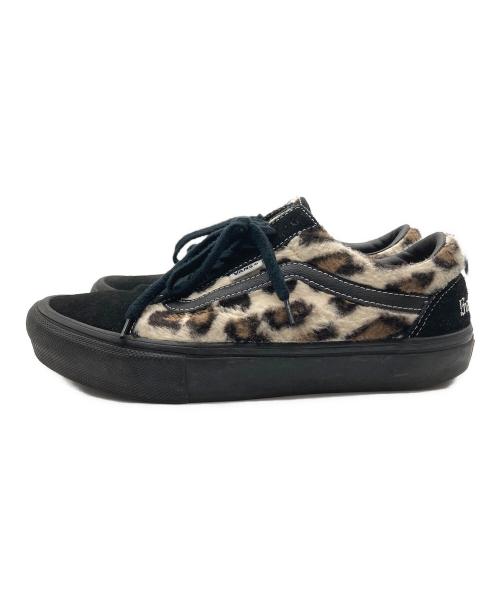VANS（ヴァンズ）VANS (バンズ) SUPREME (シュプリーム) Leopard Old Skool ブラック×ブラウン サイズ:26.5の古着・服飾アイテム