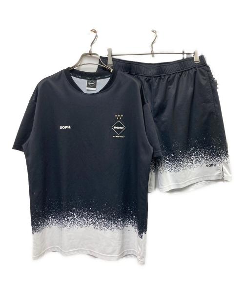 F.C.R.B.（エフシーレアルブリストル）F.C.R.B. (エフシーレアルブリストル) SPLASH S/S TOP & SHORTS ブラック サイズ:Lの古着・服飾アイテム