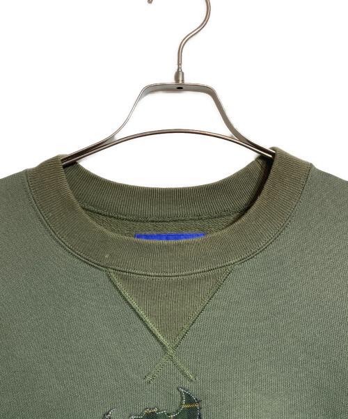 JUNYA WATANABE MAN（ジュンヤワタナベマン）JUNYA WATANABE MAN (ジュンヤワタナベマン) Jay Kay パッチワーククルーネックスウェット グリーン サイズ:Mの古着・服飾アイテム