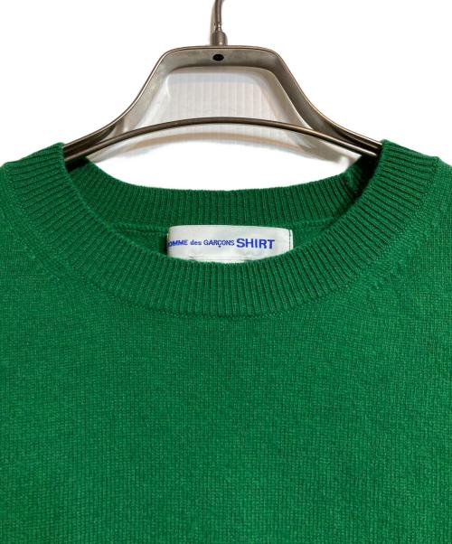 COMME des GARCONS SHIRT（コムデギャルソンシャツ）COMME des GARCONS SHIRT (コムデギャルソンシャツ) オーバーサイズニット グリーン サイズ:Sの古着・服飾アイテム