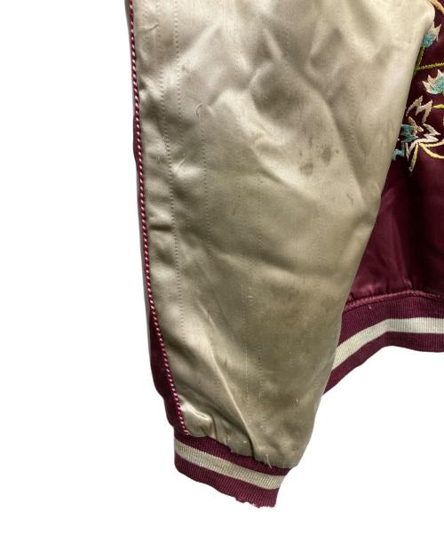 C.A.B.CLOTHING（キャブクロージング）C.A.B.CLOTHING (キャブクロージング) 虎/鷹/龍 刺繍リバーシブルスカジャン ブルー×ボルドー サイズ:-の古着・服飾アイテム