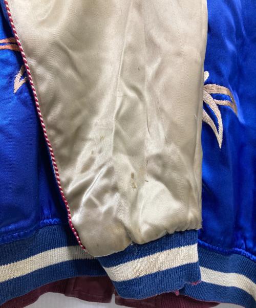 C.A.B.CLOTHING（キャブクロージング）C.A.B.CLOTHING (キャブクロージング) 虎/鷹/龍 刺繍リバーシブルスカジャン ブルー×ボルドー サイズ:-の古着・服飾アイテム