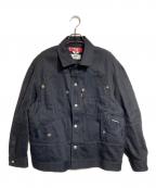 JUNYA WATANABE MAN×LEVI'Sジュンヤワタナベマン×リーバイス）の古着「綿デニム×ウールサージ デニムシャツジャケット」｜ブラック