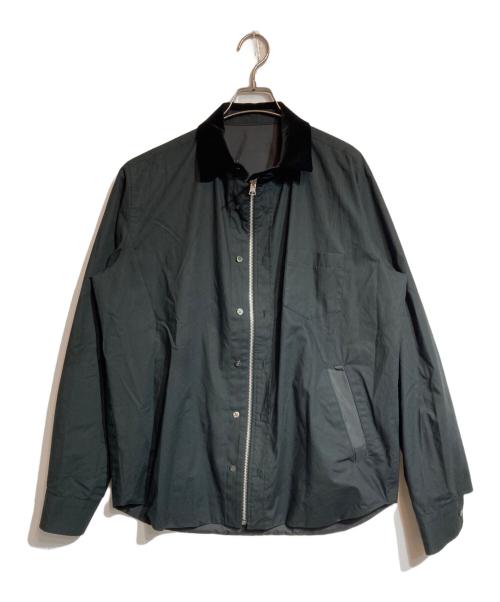 sacai（サカイ）sacai (サカイ) リバーシブルシャツジャケット ブラック サイズ:2の古着・服飾アイテム
