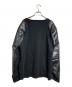 JUNYA WATANABE MAN (ジュンヤワタナベマン) REIGNING CHAMP (レイニングチャンプ) フェイクレザー切り替えスウェット ブラック サイズ:L：21000円