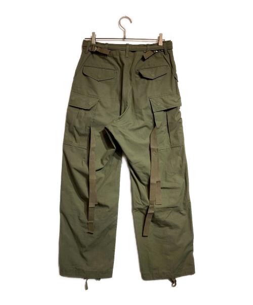 sacai（サカイ）sacai (サカイ) cotton oxford pants グリーン サイズ:1の古着・服飾アイテム