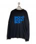 sacai（サカイ）の古着「BACK to BACK レイヤード ロング Tシャツ」｜ブラック×ブルー