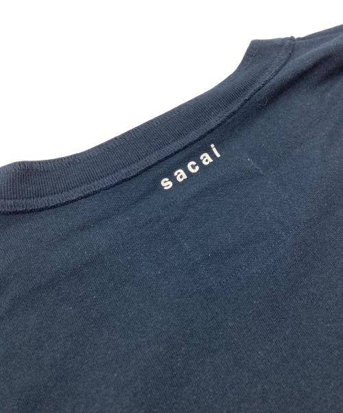 sacai（サカイ）sacai (サカイ) Flower Embroidery L/S Tee ブラック サイズ:4の古着・服飾アイテム
