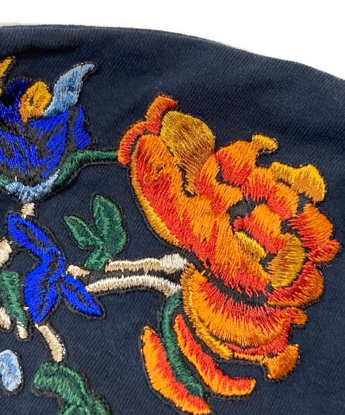 sacai（サカイ）sacai (サカイ) Flower Embroidery L/S Tee ブラック サイズ:4の古着・服飾アイテム