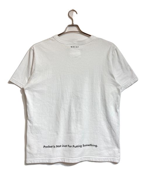 sacai（サカイ）sacai (サカイ) SロゴTシャツ ホワイト サイズ:4の古着・服飾アイテム