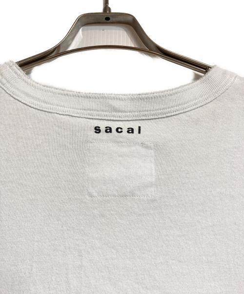 sacai（サカイ）sacai (サカイ) SロゴTシャツ ホワイト サイズ:4の古着・服飾アイテム