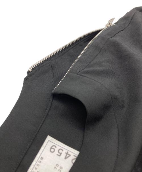 sacai（サカイ）sacai (サカイ) ショルダージップ スーチング POシャツ ブラック サイズ:3の古着・服飾アイテム