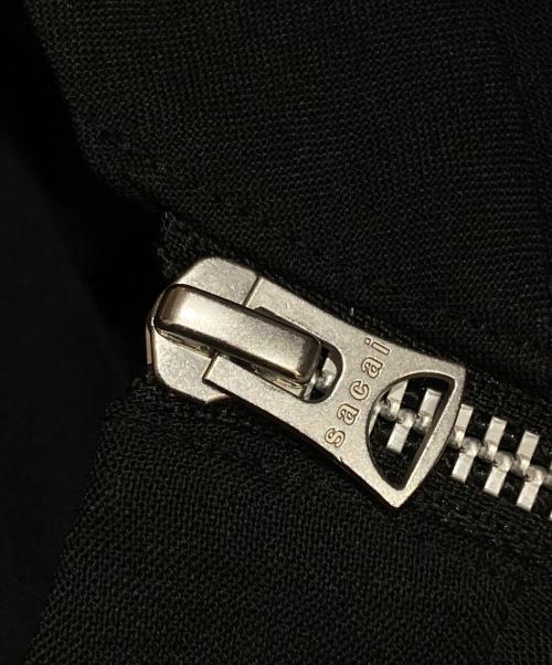 sacai（サカイ）sacai (サカイ) ショルダージップ スーチング POシャツ ブラック サイズ:3の古着・服飾アイテム