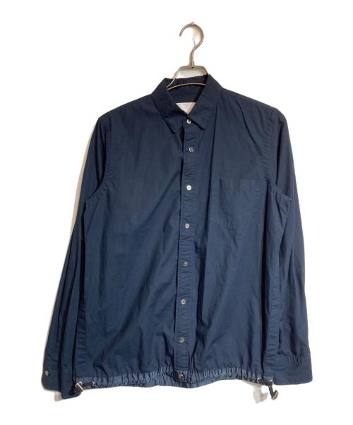 sacai（サカイ）sacai (サカイ) DRAWSTRING COTTON POPLIN SHIRT ネイビー サイズ:2の古着・服飾アイテム