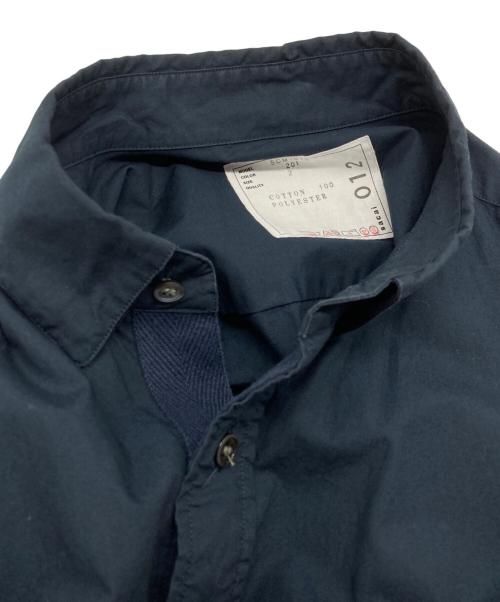 sacai（サカイ）sacai (サカイ) DRAWSTRING COTTON POPLIN SHIRT ネイビー サイズ:2の古着・服飾アイテム
