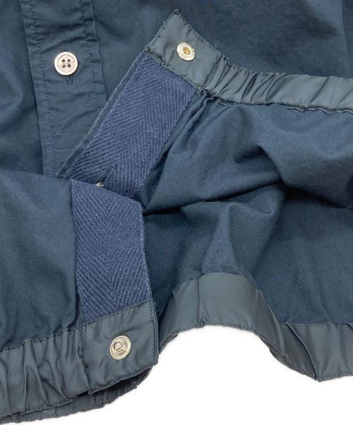 sacai（サカイ）sacai (サカイ) DRAWSTRING COTTON POPLIN SHIRT ネイビー サイズ:2の古着・服飾アイテム