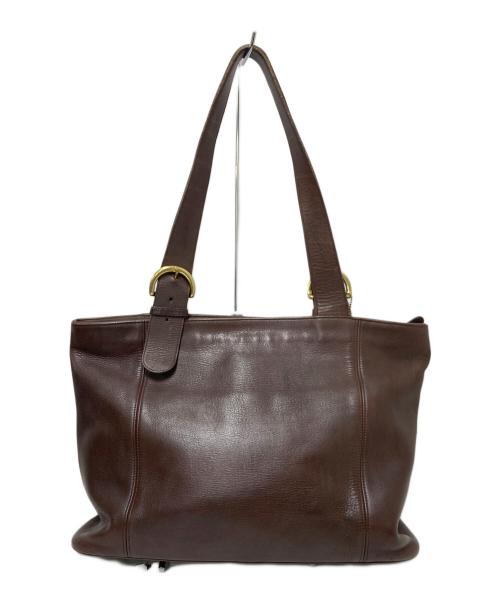 COACH（コーチ）COACH (コーチ) レザートートバッグ ブラウンの古着・服飾アイテム