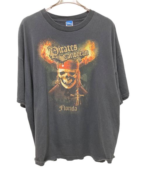 DISNEY（ディズニー）Disney (ディズニー) ムービープリントTシャツ ブラック サイズ:3XLの古着・服飾アイテム