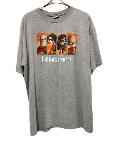 DISNEY（ディズニー）DISNEY (ディズニー) プリントTシャツ グレー サイズ:2XLの古着・服飾アイテム